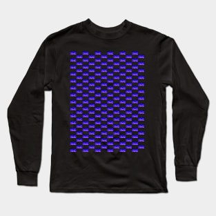 Supernova - Blue-Purple Pattern Long Sleeve T-Shirt